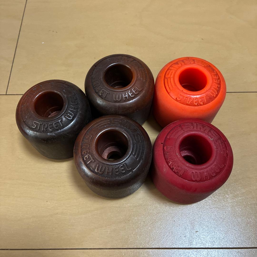 80s SIMS ビンテージ STREET WHEEL ウィール 4+1セット