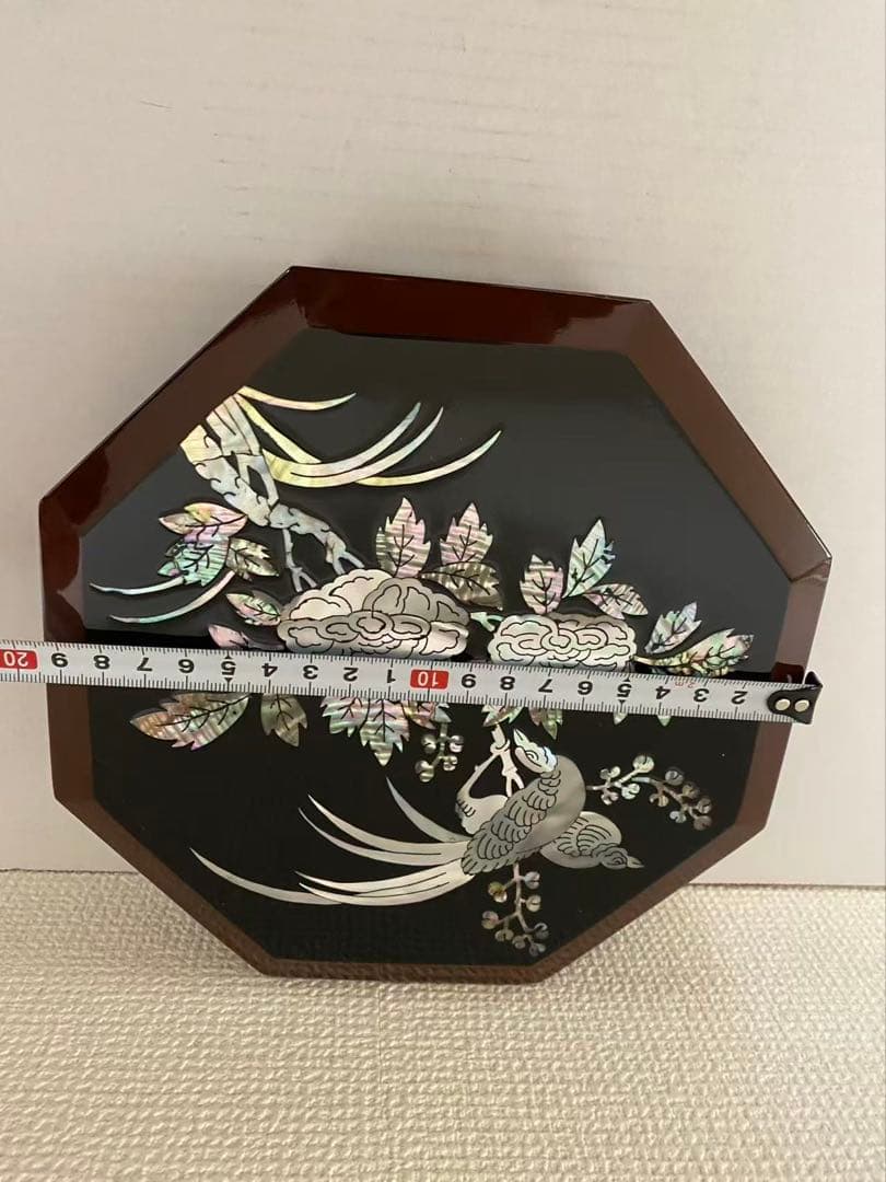漆器 螺鈿細工 菓子器八角 螺鈿 伝統工芸