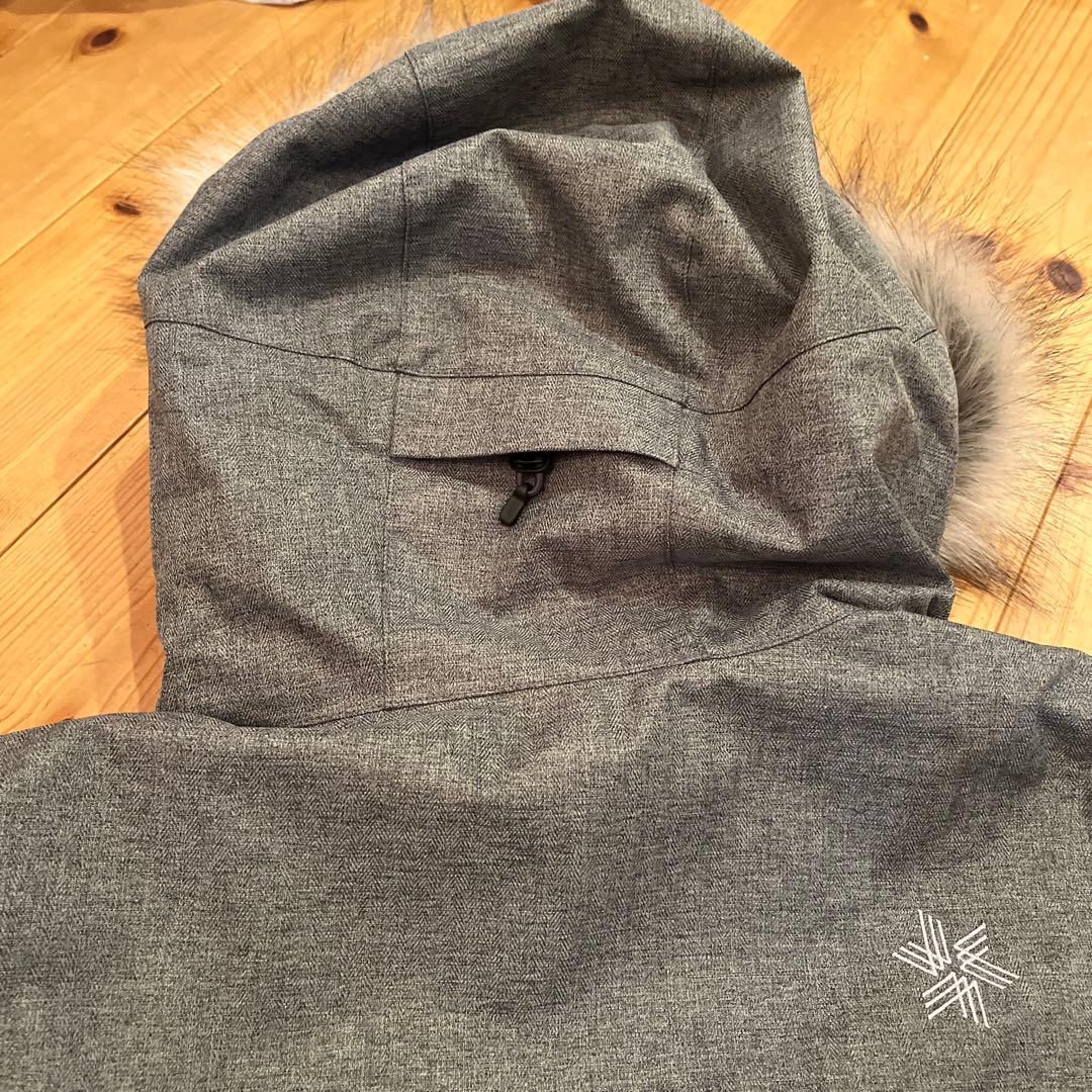 Goldwin グレー ファー付きジャケット