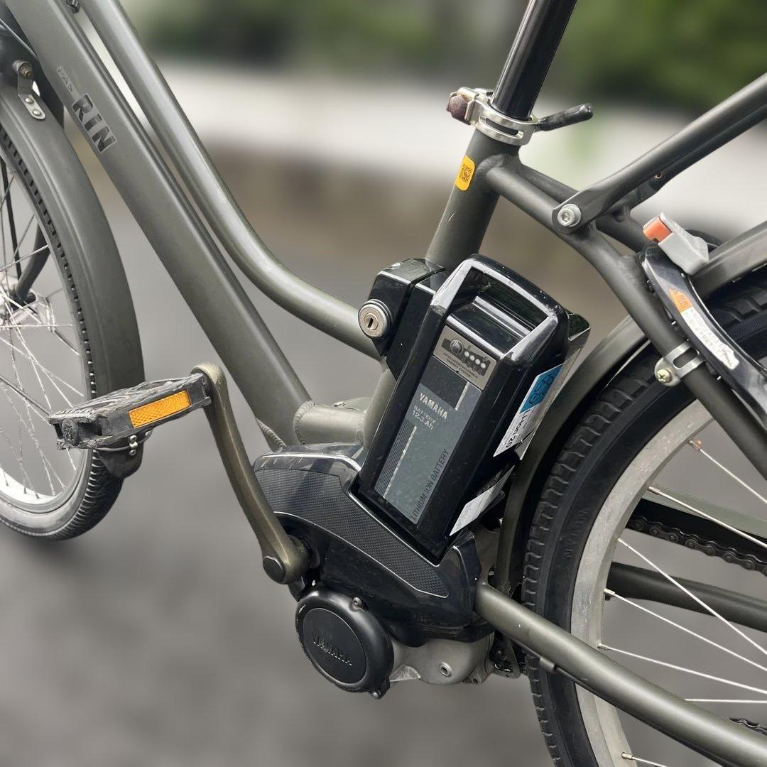 ヤマハ電動自転車RIN マットオリーブ色　良好です