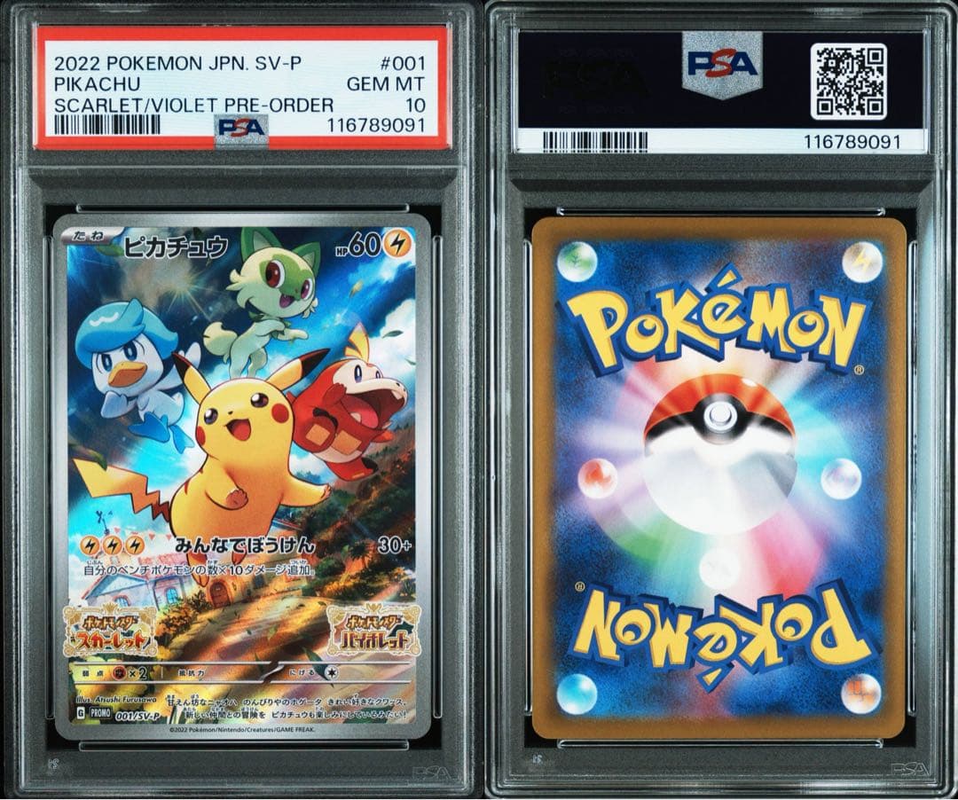 【PSA10】ポケモンカード ピカチュウ スカバイ プロモ 9枚セット