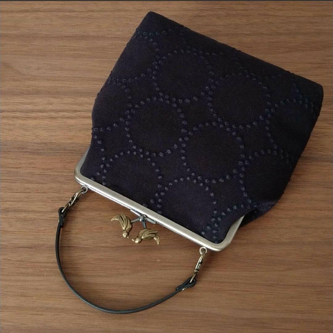 【専用です】小鳥の口金 セレモニーがま口バッグ☆ミナペルホネン ハンドメイド