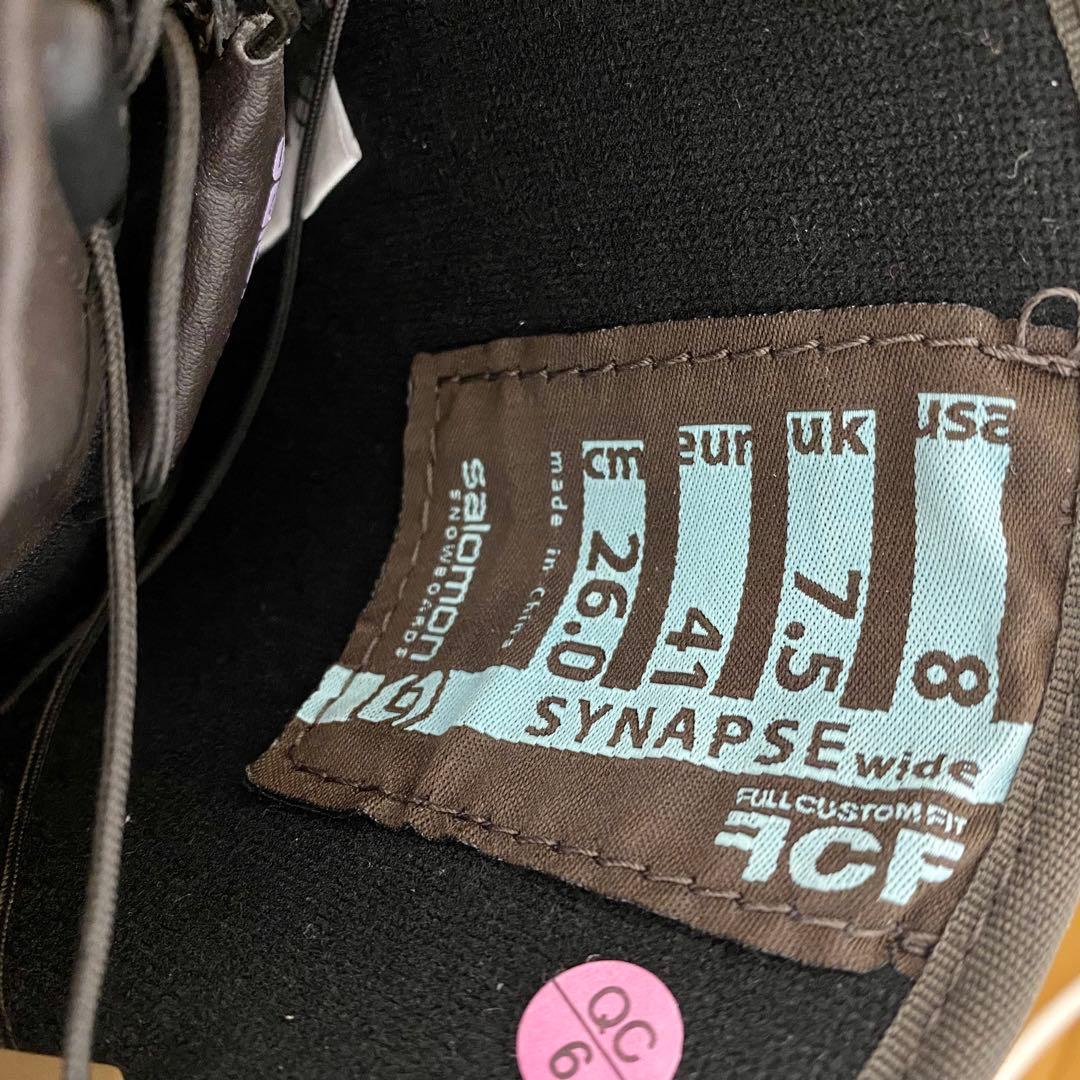 極美品✨SALOMON スノボブーツSYNAPSE WIDE 26.0cm