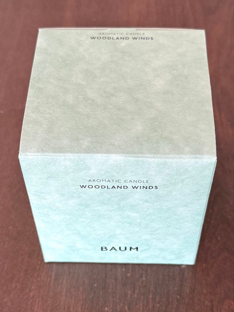 新品未使用　BAUM アロマキャンドル　ウッドランドウィンズ　生産終了