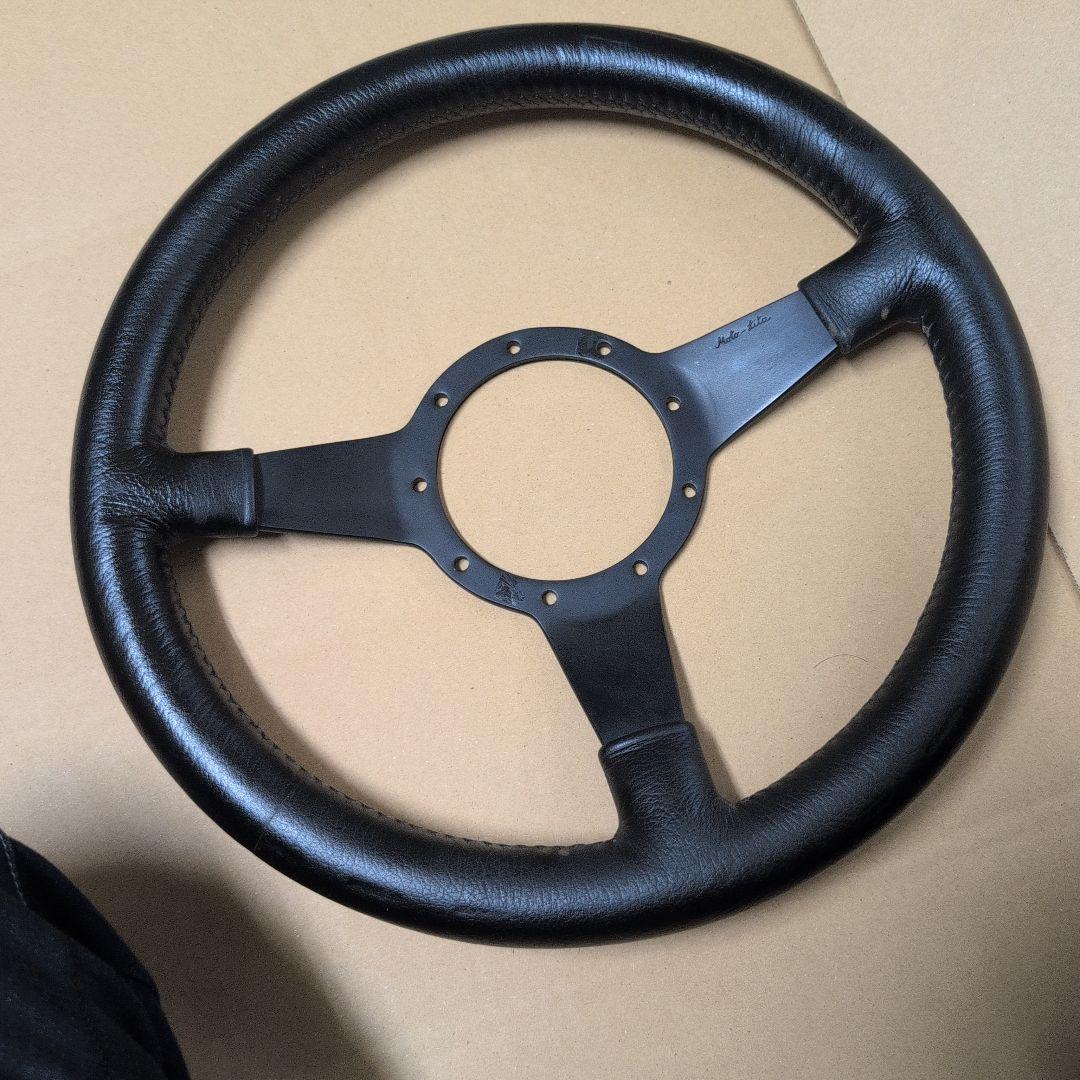 モトリタ　１３インチ　ブラック ステアリングホイール