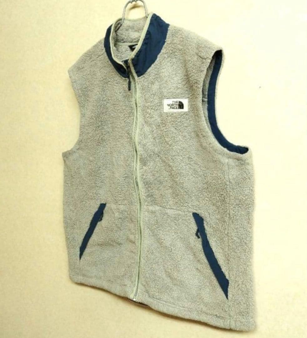 US規格 ノースフェイス ボアフリーステックベスト ベージュ メンズXXL