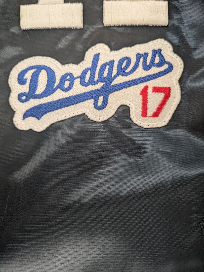 ロサンゼルスドジャースDodgers17　スタジャン　大谷翔平 L パーカー濃紺