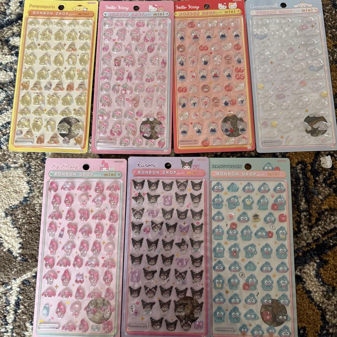 ボンボンドロップシールミニ　サンリオ　国内購入　正規品