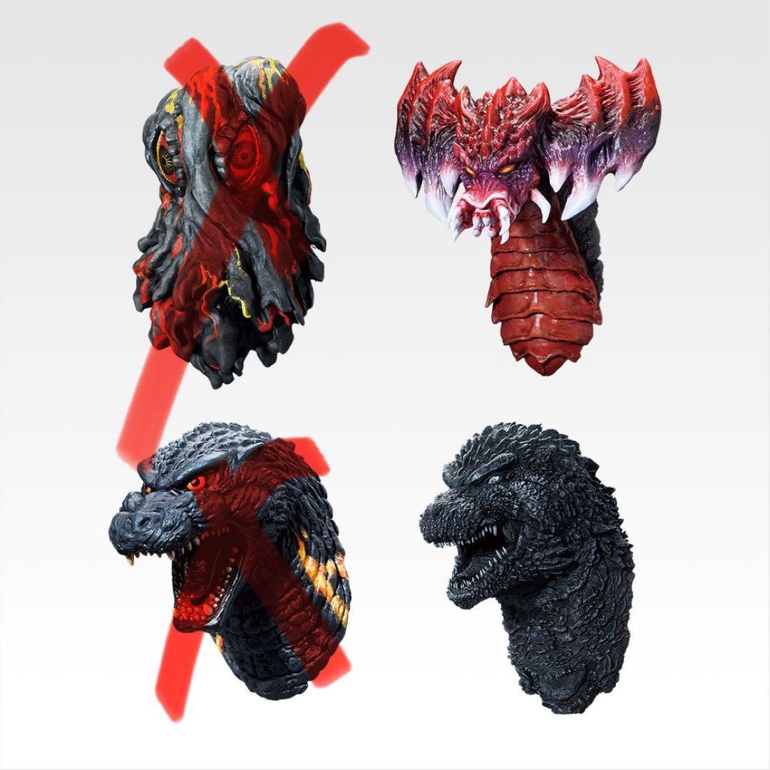 一番くじ ゴジラ 怪獣乱舞 Ｃ賞 スペースゴジラ E賞 モンスターヘッド2種