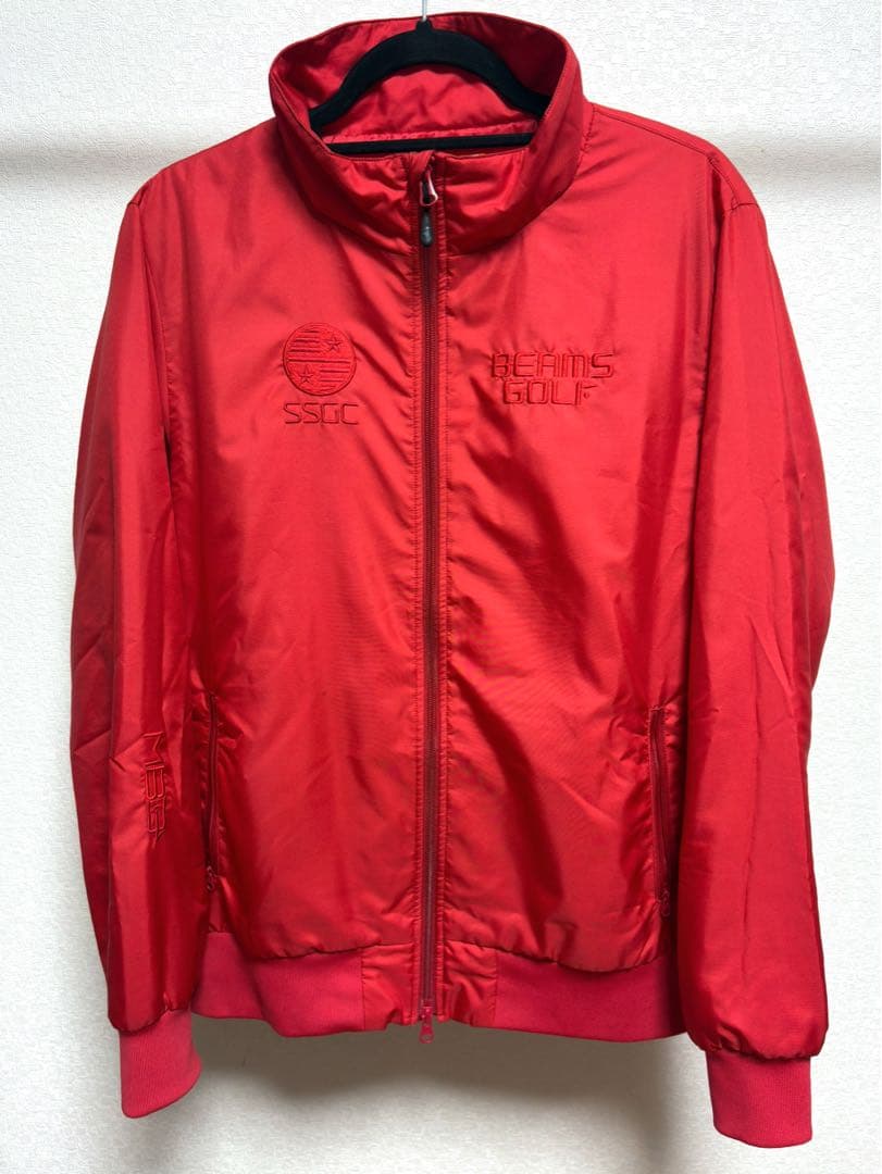 BEAMS GOLF ビームス レッド ジャケット ゴルフ ブルゾン L
