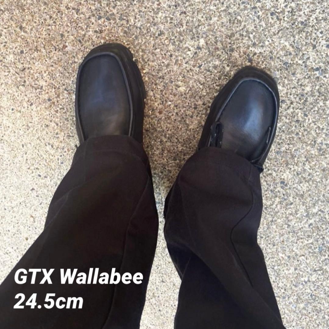 Clarks Wallabee Boot GTX ブラック レザー 24.5cm