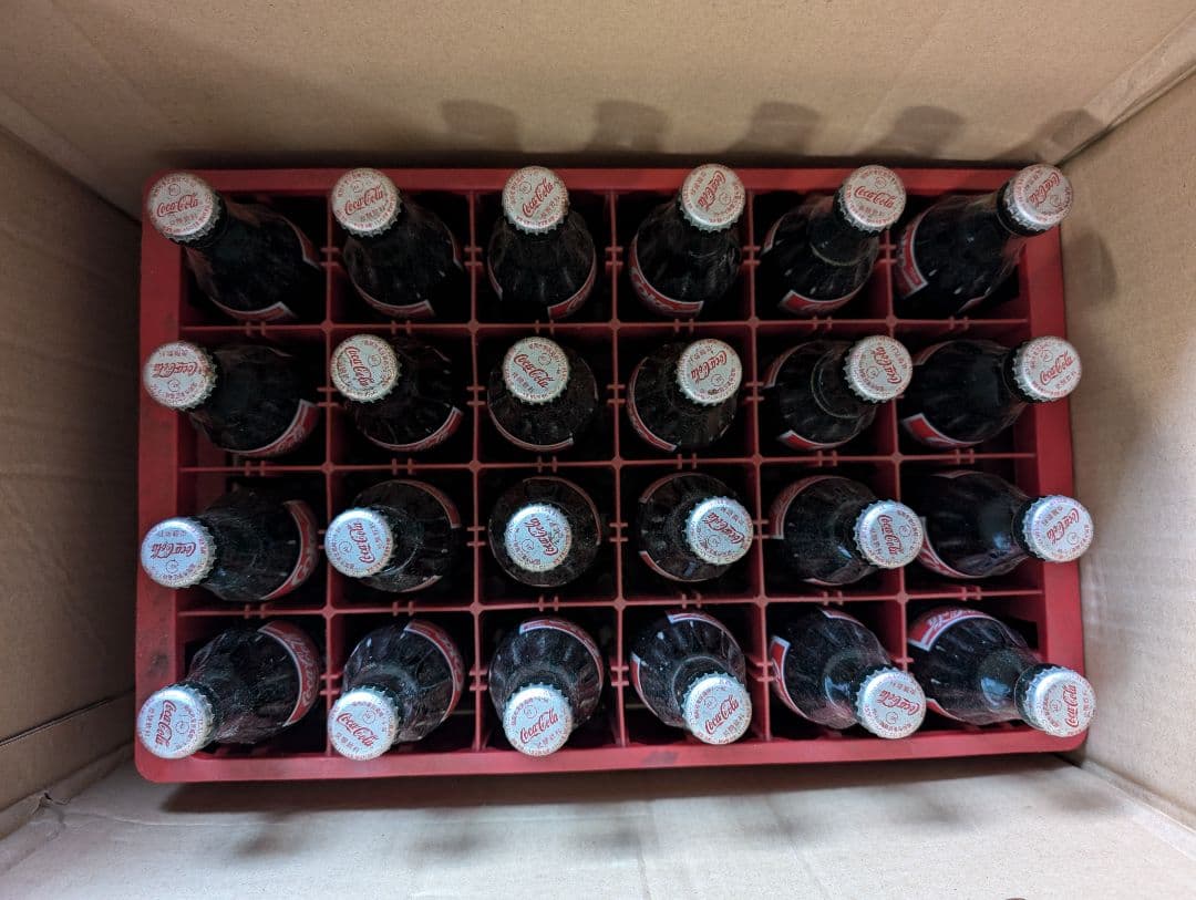 【★1990'sVINTAGE BOTTLE】 Coca-Cola瓶24本セット