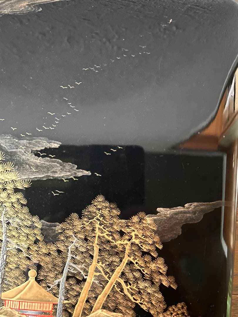 蒔絵風景画文箱