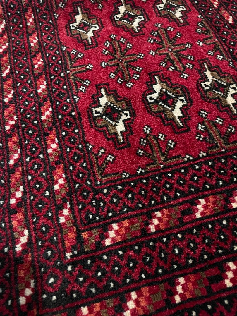 ⚫︎Vintage rug⚫︎114cm×47cm　トルクメン絨毯　アフガン