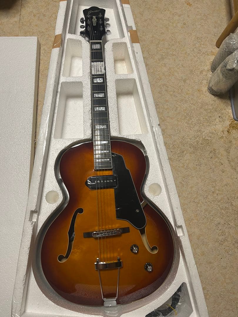 ギター GROTE Jazz Electric Guitar Semi-Hollow