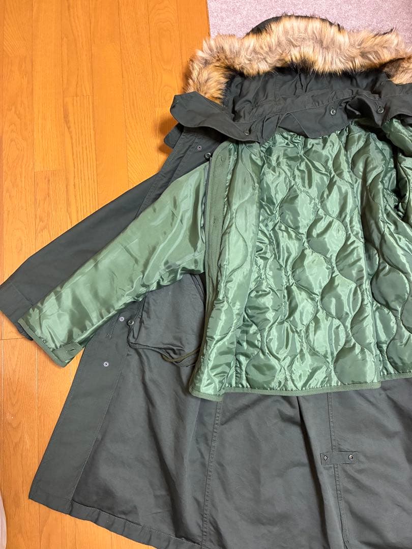 (タグ付き) monkey timeバックサテン キルト ライナー モッズコート