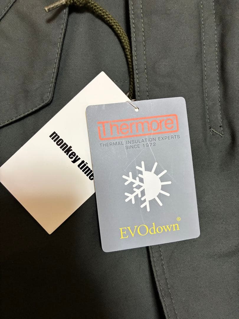 (タグ付き) monkey timeバックサテン キルト ライナー モッズコート