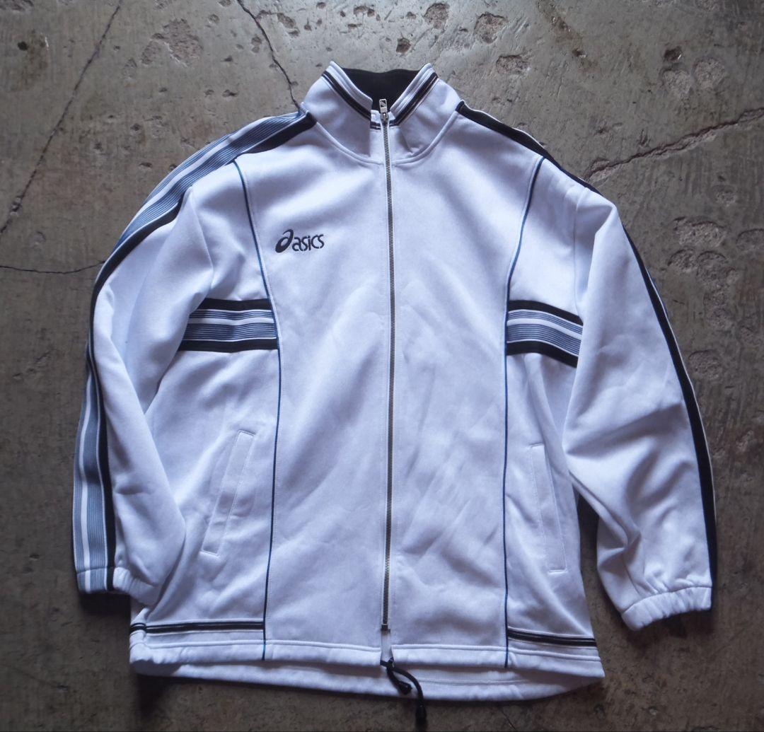 asics アッシュグレー　ジャージ上下セット　L-XL　セットアップ