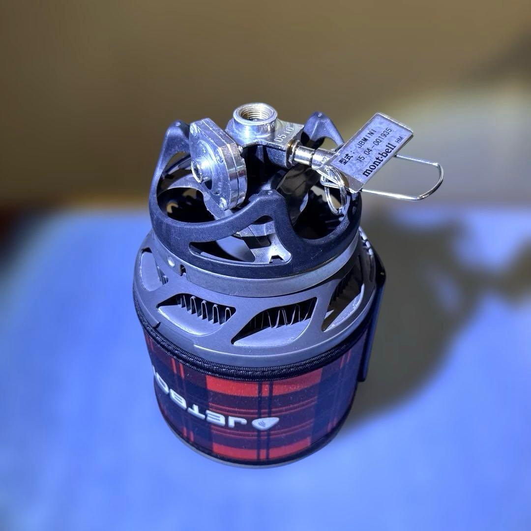 良品　動作確認済み　￼JETBOIL mont-bellアウトドアカセットコンロ