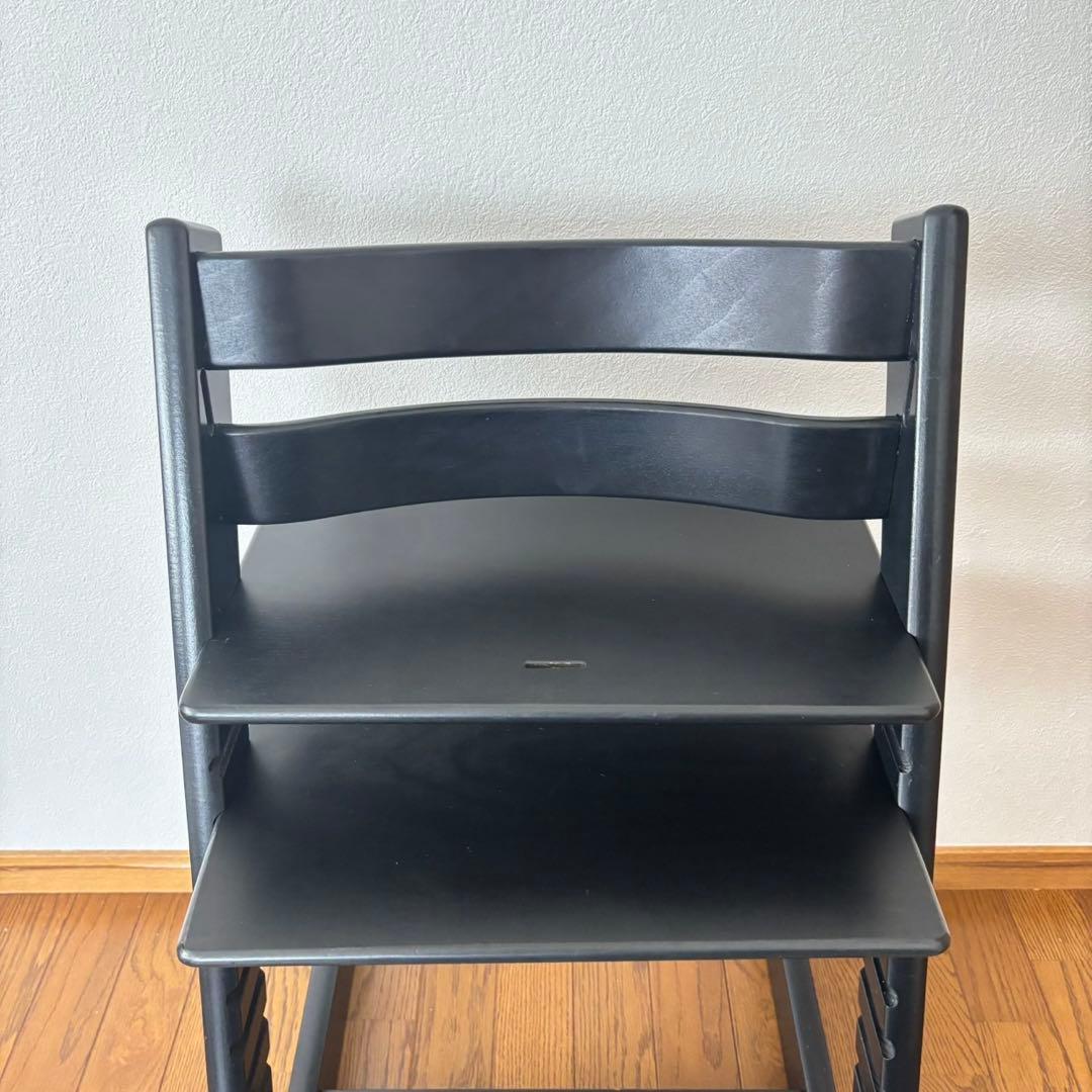 ＊美品＊ストッケ　トリップ トラップ　ベビーチェア+ベビーセット　ブラック