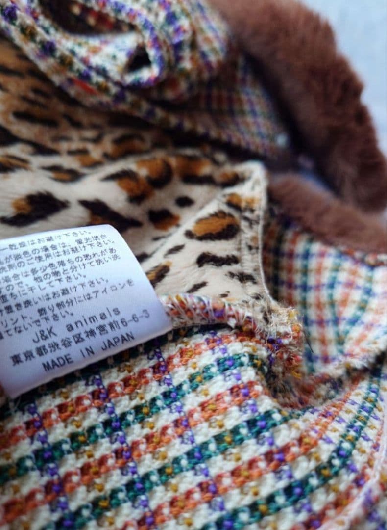 J＆Kanimals　ブラウンシュガーちゃんツィードジャケット　限定ジャケット