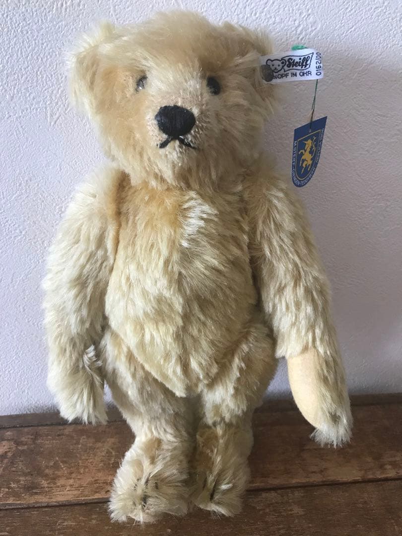 シュタイフ　１９０６年復刻盤　テディベア　ヴィンテージ ベア　白タグ黒文字