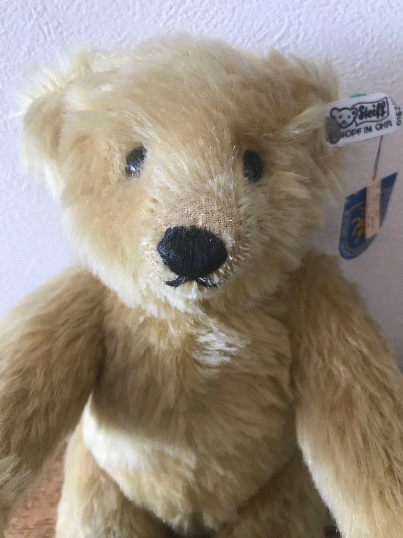 シュタイフ　１９０６年復刻盤　テディベア　ヴィンテージ ベア　白タグ黒文字