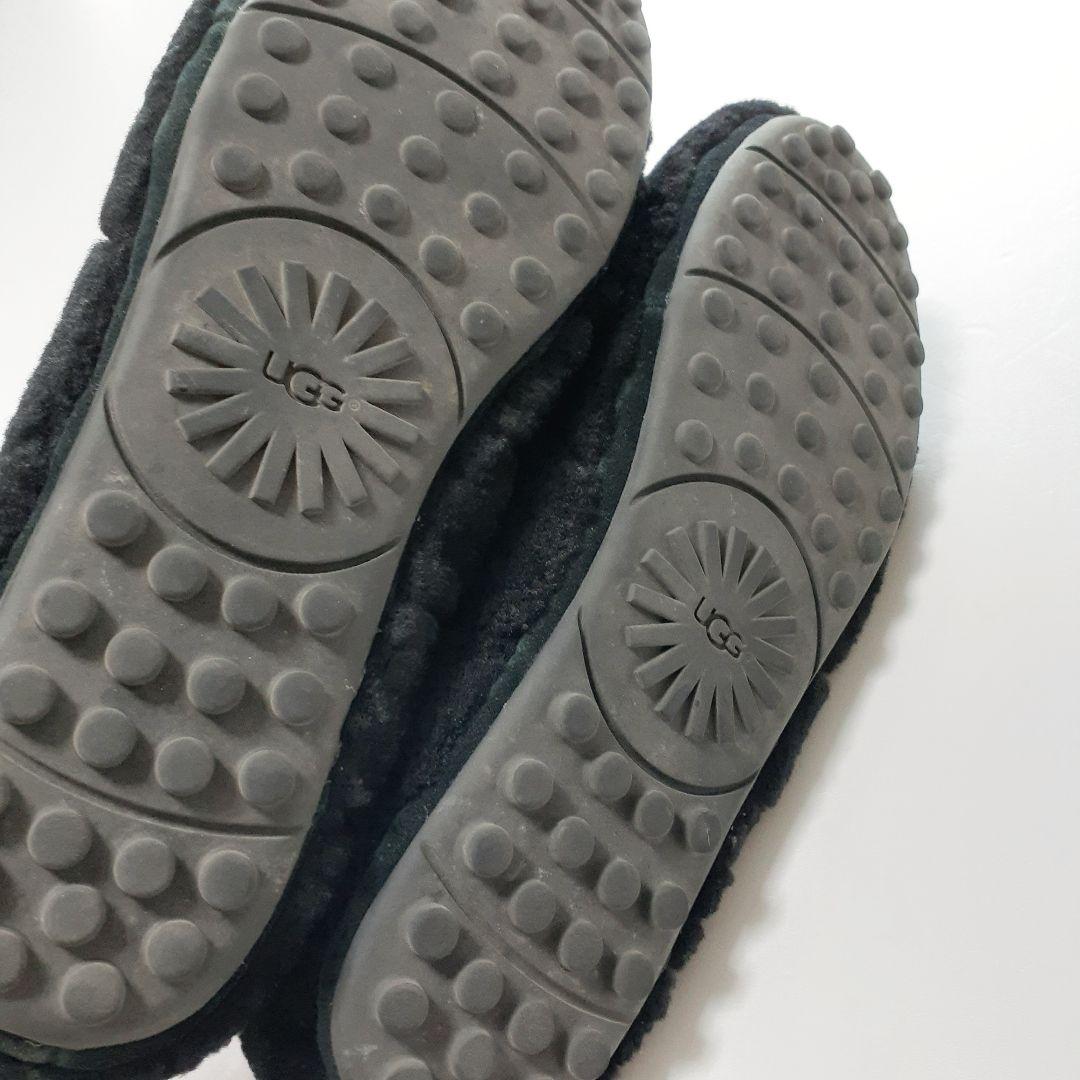 UGG アグ ファーモカシン ファ一シュ一ズ ブラック