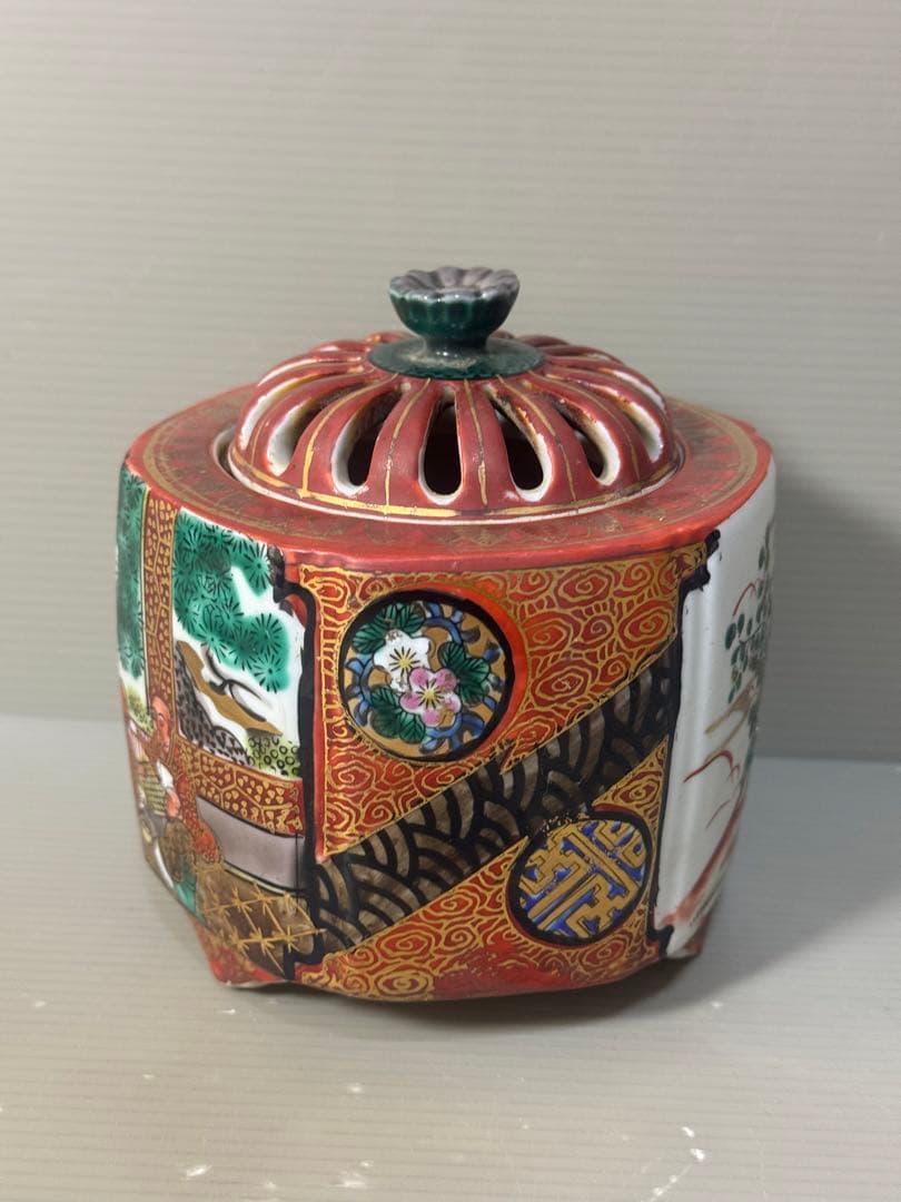 2477 九谷焼　庄三　香炉