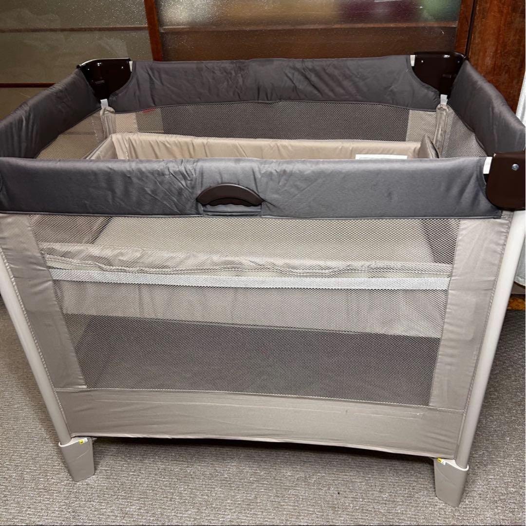 ココネルエアー 折り畳み ベビーベッド ココアブラウン