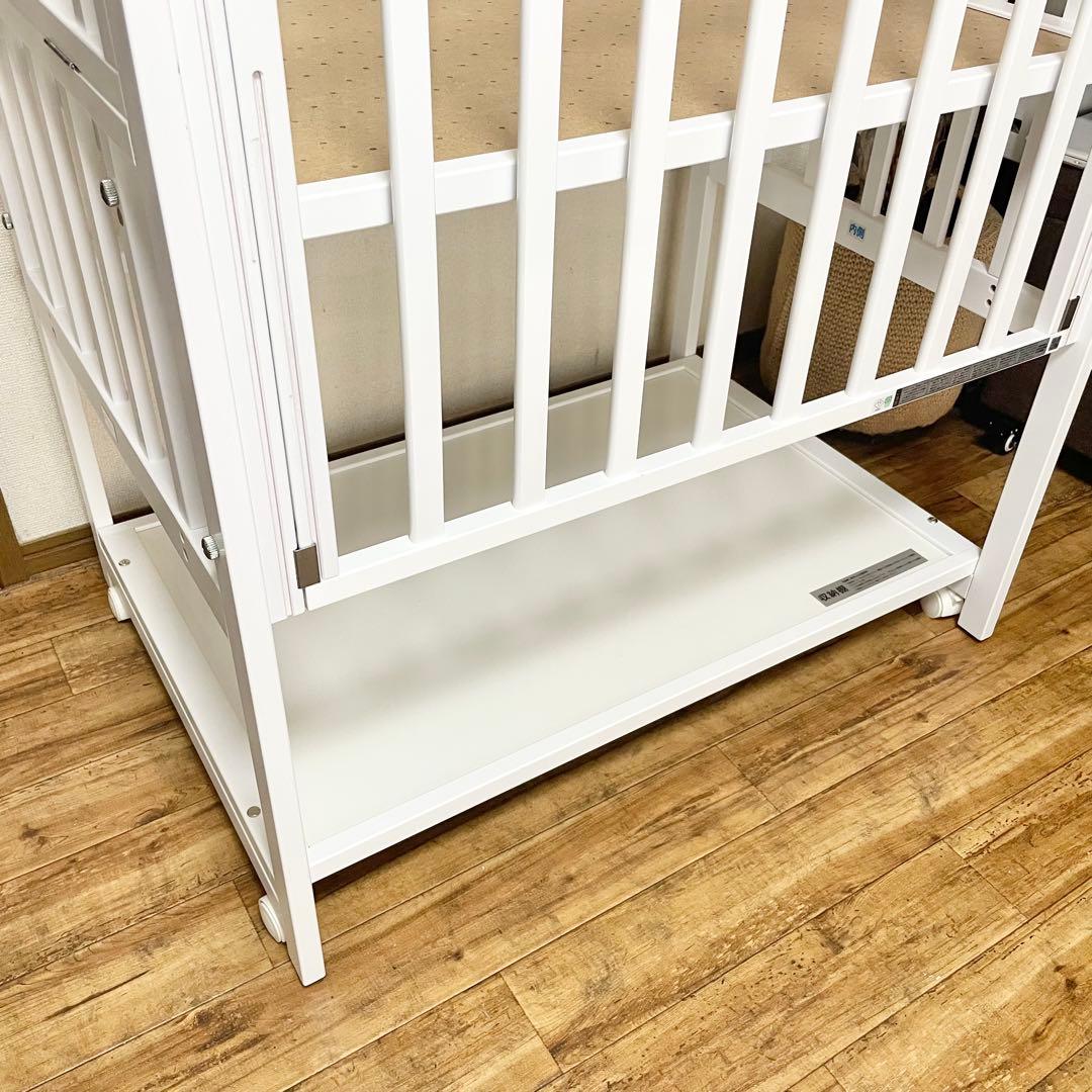 【KATOJI】プレミアムライン ハイタイプ ツーオープン ミニベッド ホワイト