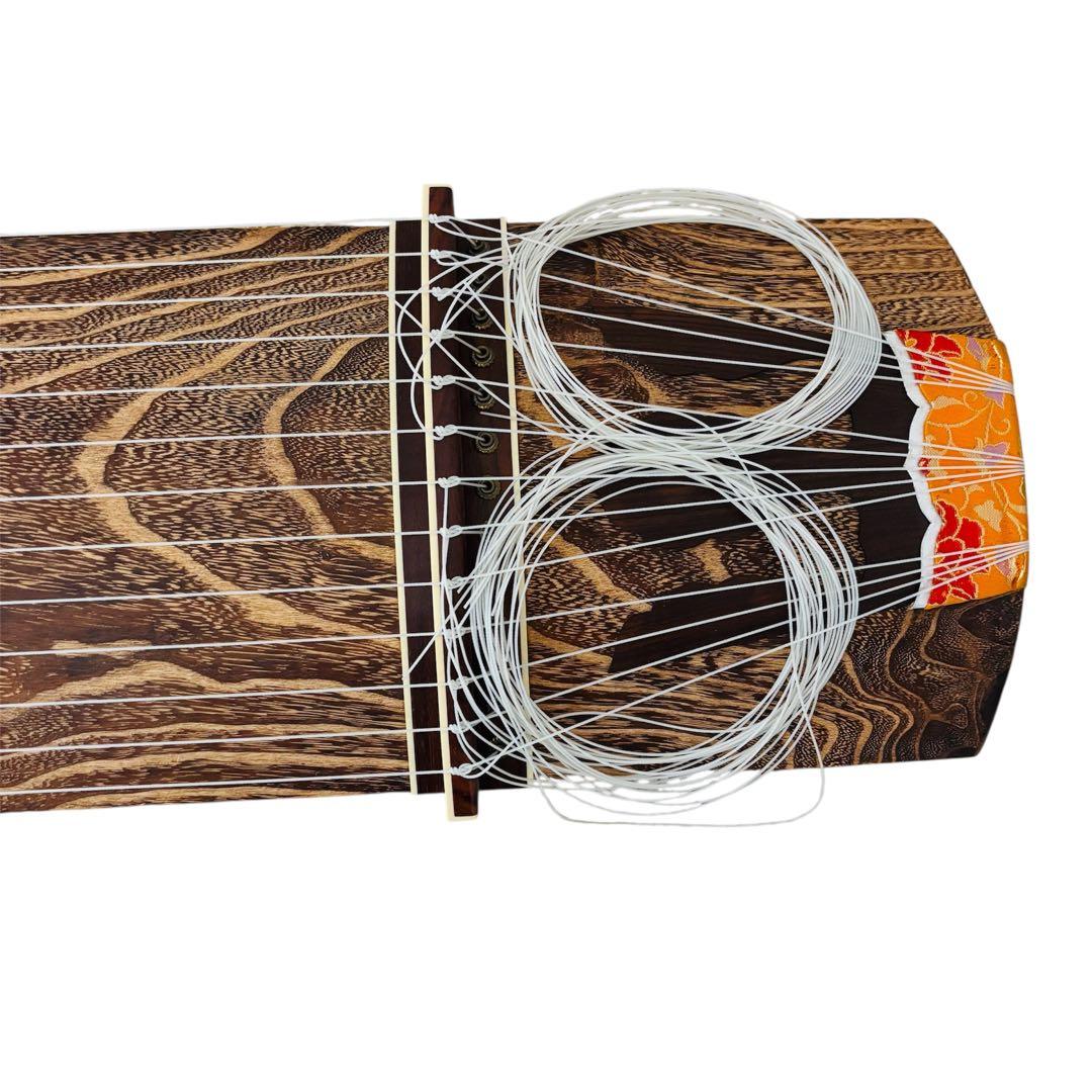 琴　箏　研水　13弦　山田流　並甲　すだれ彫り　蒔絵　全長182cm