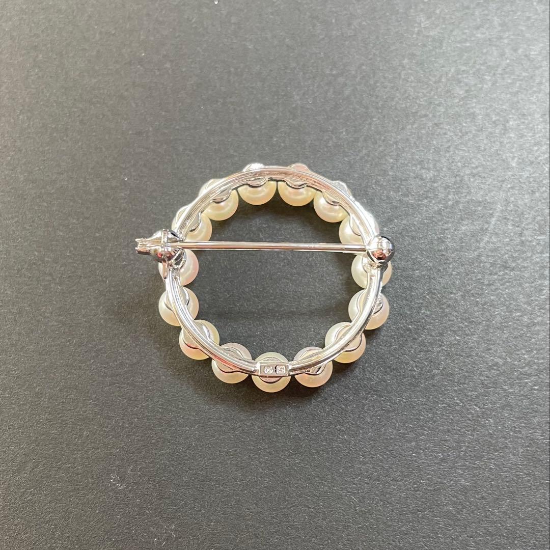 ミキモト　パールブローチ　あこや真珠　入学式　卒業式　ベビーパール　コサージュ