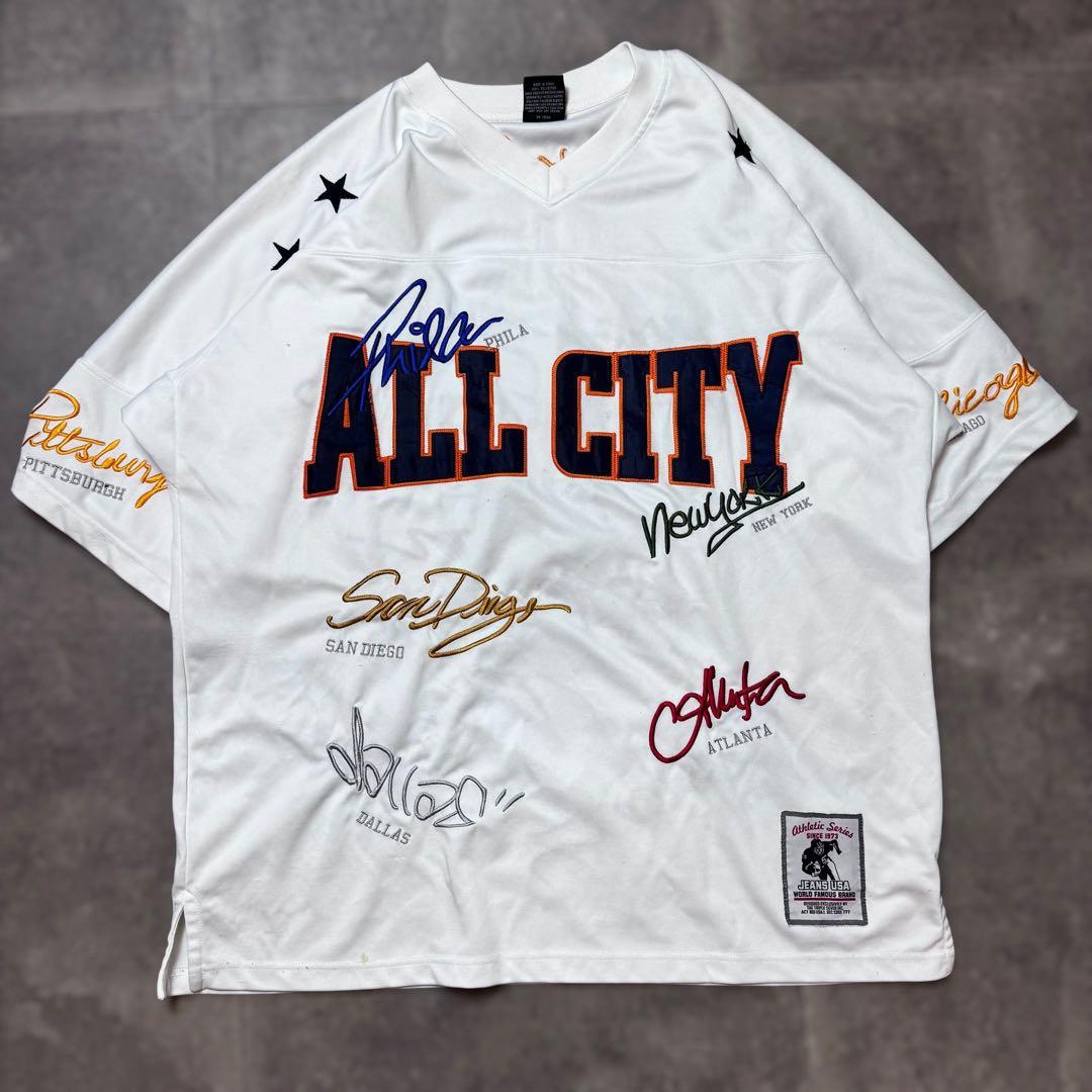 FNF ALLCITY フットボールシャツ XL HIPHOP B系 b-boy