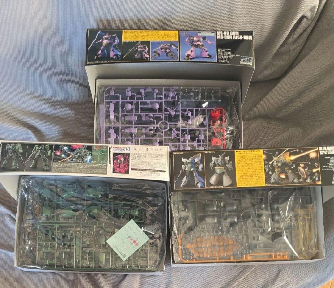 HGドム/リックドム&ザクIIC-6/R6&量産型ゲルググ/ゲルググキャノン