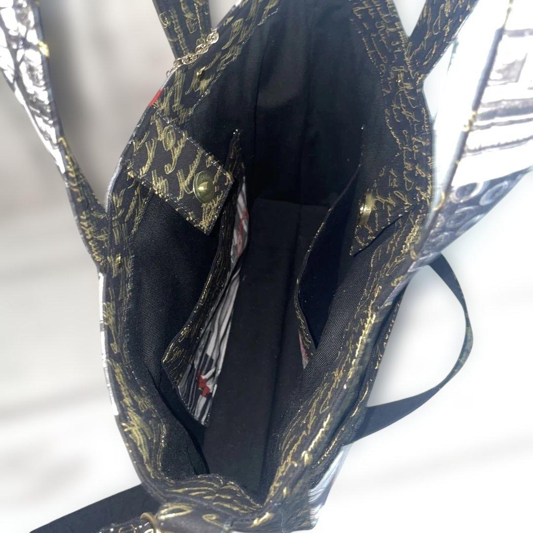 maruru サイド別マチトート、ストラップセット、ラウンド巾着大