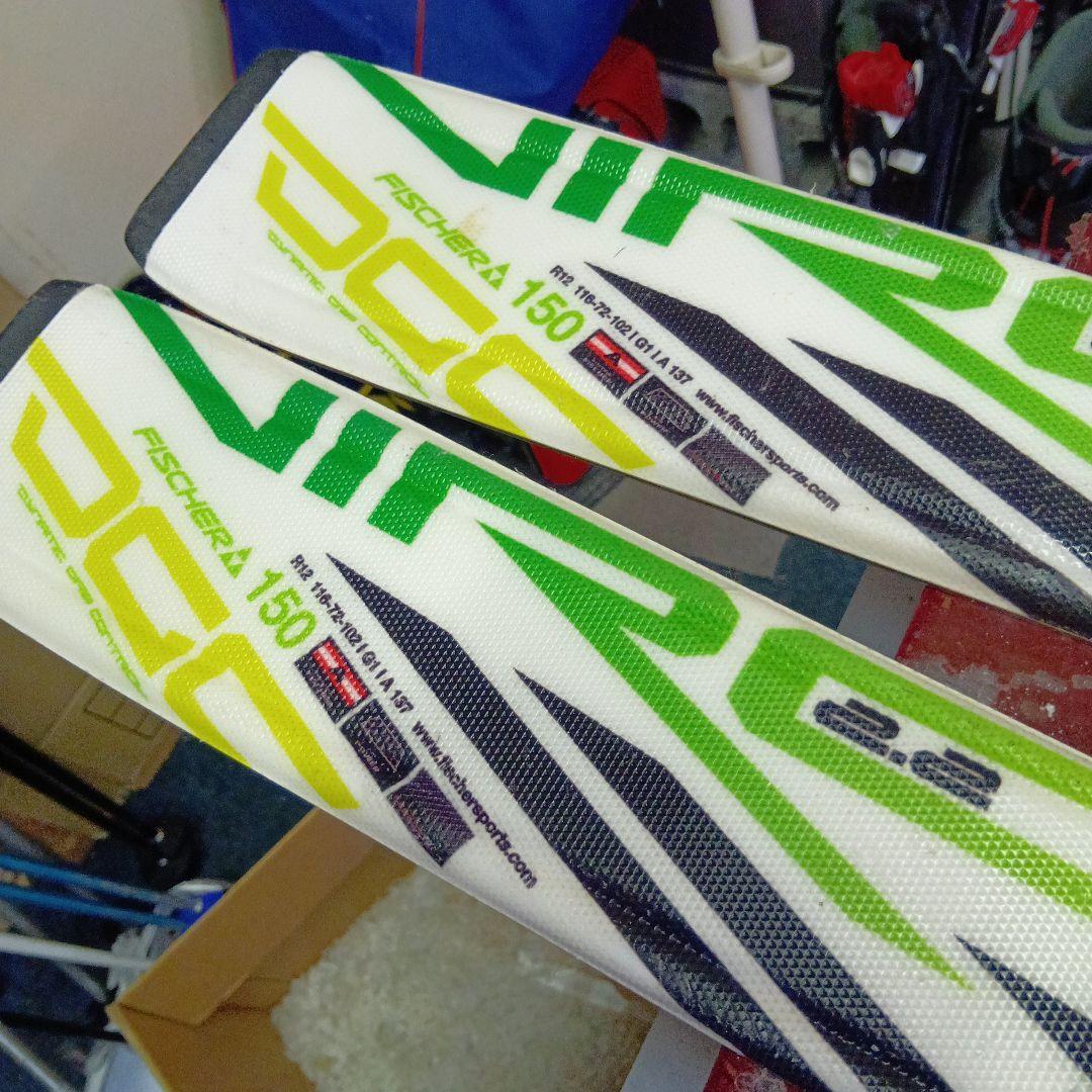 150cmFISCHER メンテナス済 靴25cmストック付