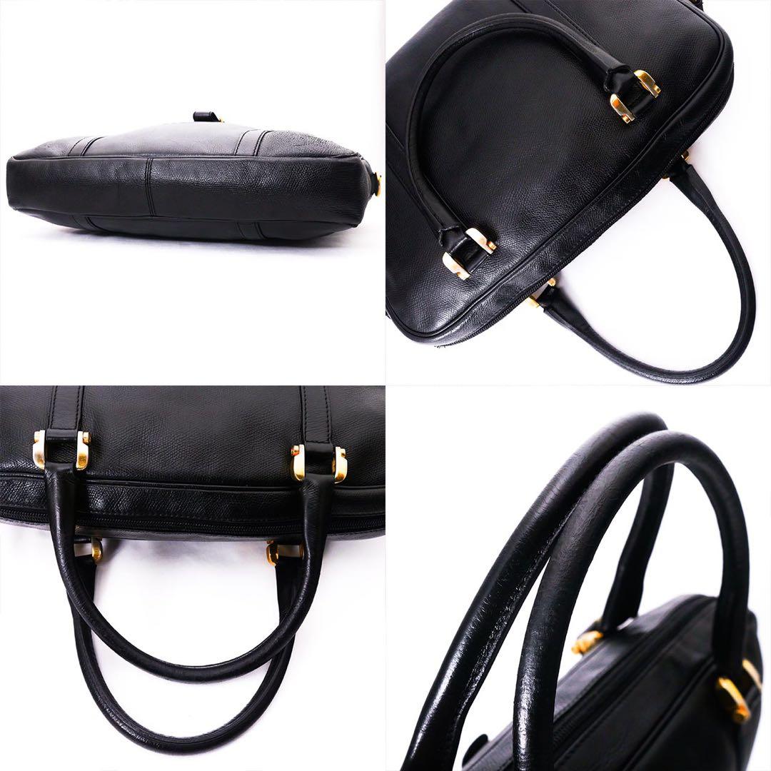 美品 LOEWE ロエベ アナグラム ブリーフバッグ ビジネスバッグ 黒