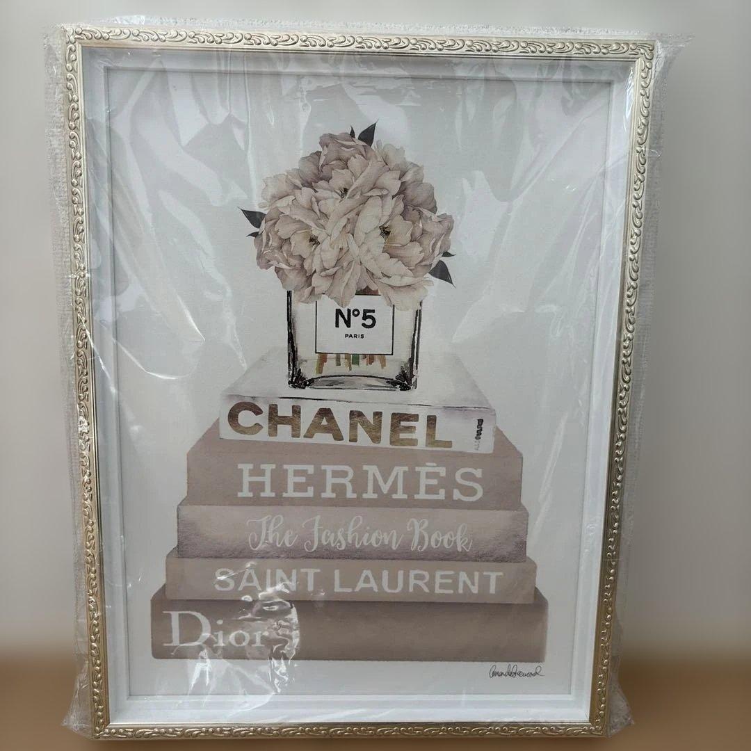 新品未使用 アマンダグリーンウッド キャンバス アート CHANEL 絵 A2