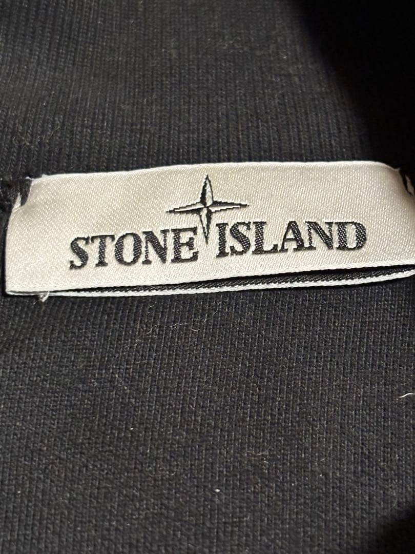 【美品】STONE  ジップアップスウェット ブラック