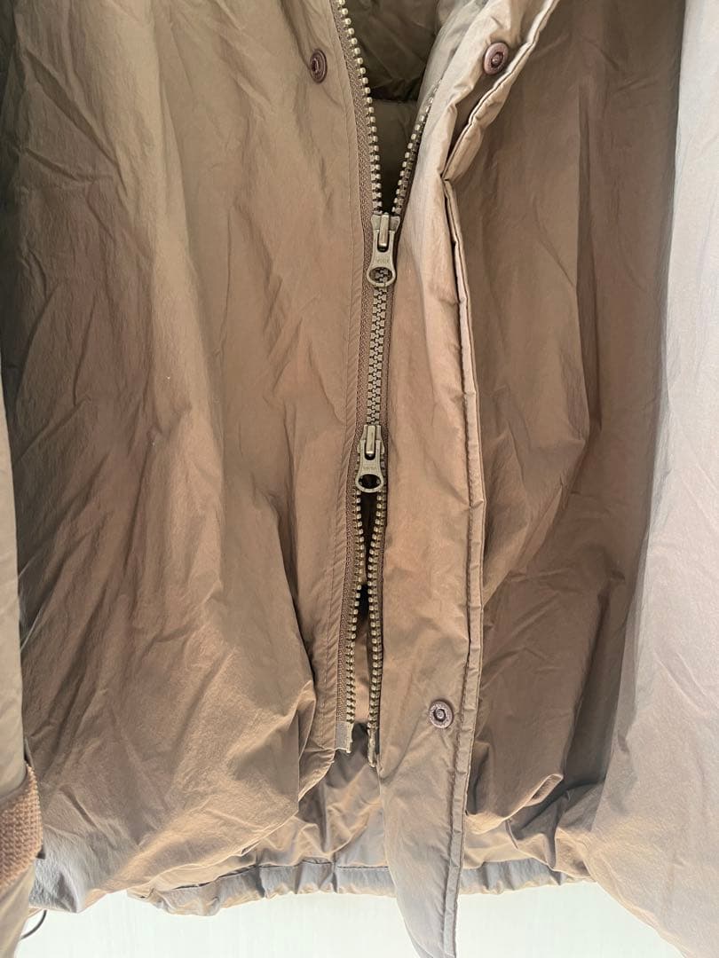 【MUJI Labo】撥水ダウンジャケット/L-XL/ブラウン