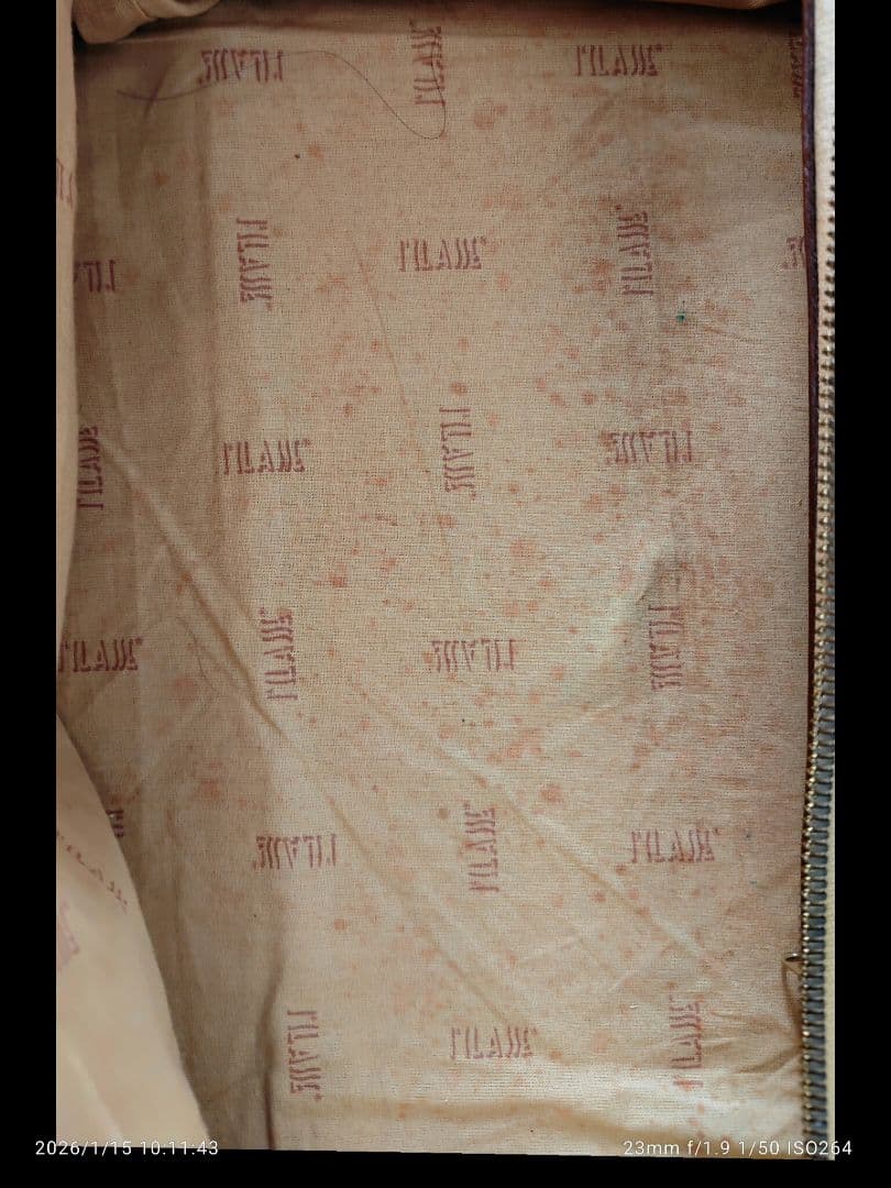 プリマクラッセ　地図柄 レザー ボストンバッグ