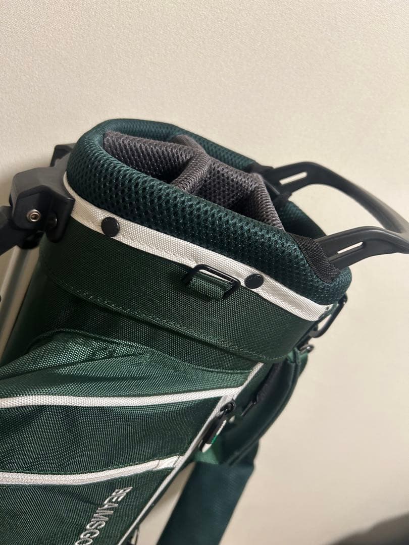 【美品】BEAMS GOLF スリムスタンド キャディバッグ グリーン
