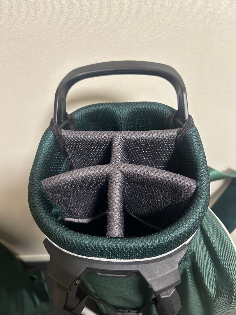 【美品】BEAMS GOLF スリムスタンド キャディバッグ グリーン