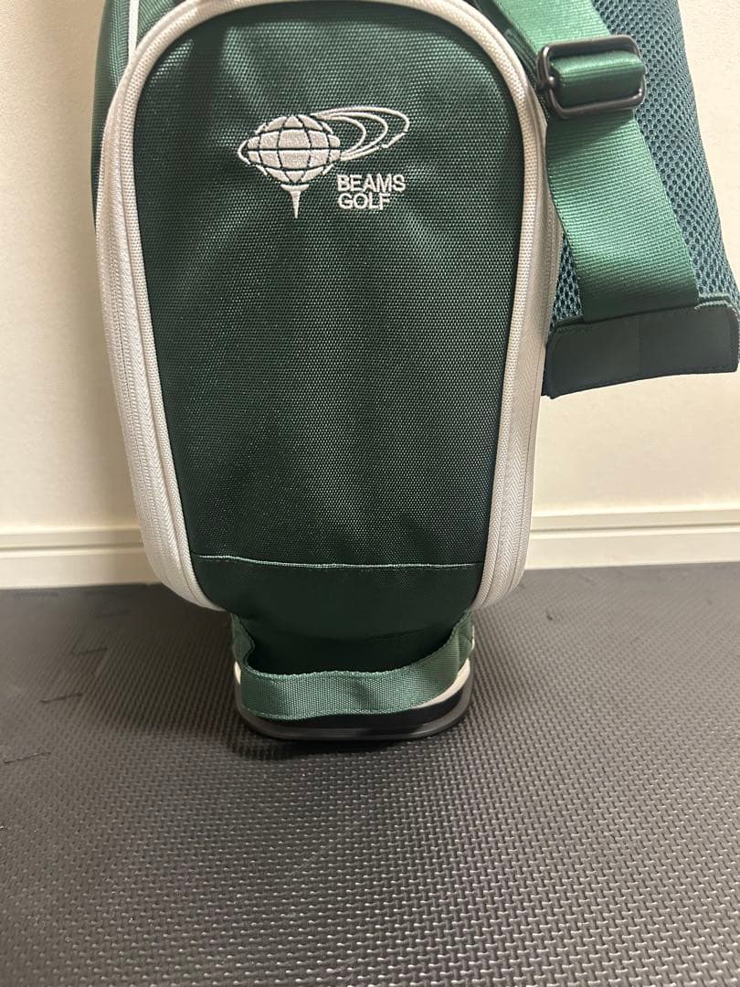 【美品】BEAMS GOLF スリムスタンド キャディバッグ グリーン