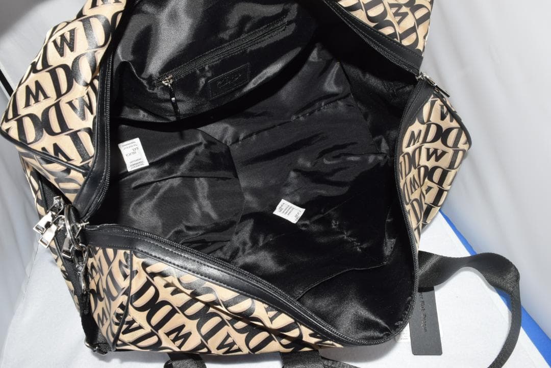 新品☆ダンスウィズドラゴン モノグラム プリント ボストン☆シューズケース☆茶色