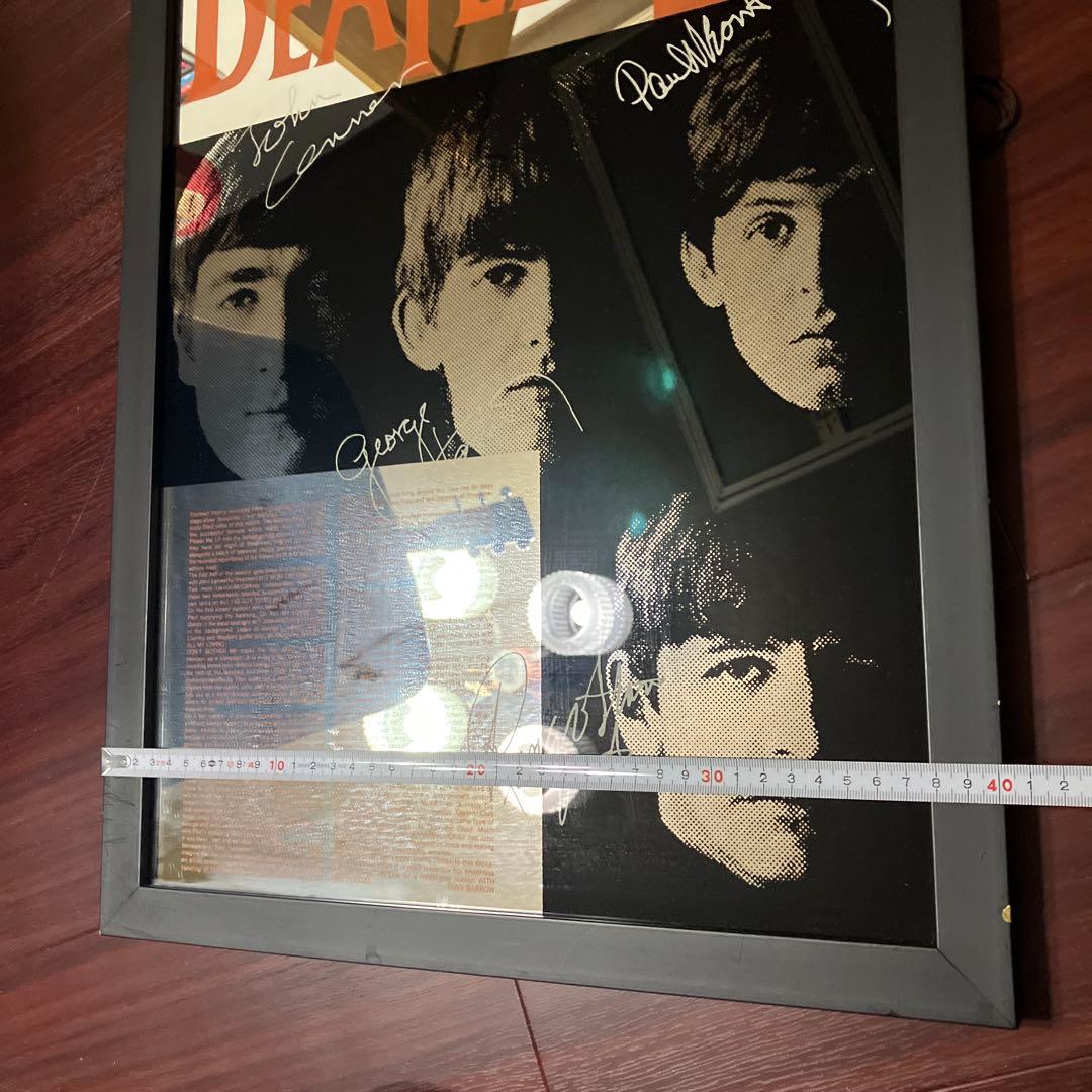 ビートルズ　Beatles パブミラー　鏡　インテリア　ディスプレイ　ビンテージ