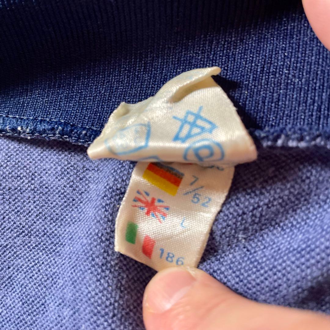 80s 古着adidas チュニジア トラックジャケット トレフォイルロゴ