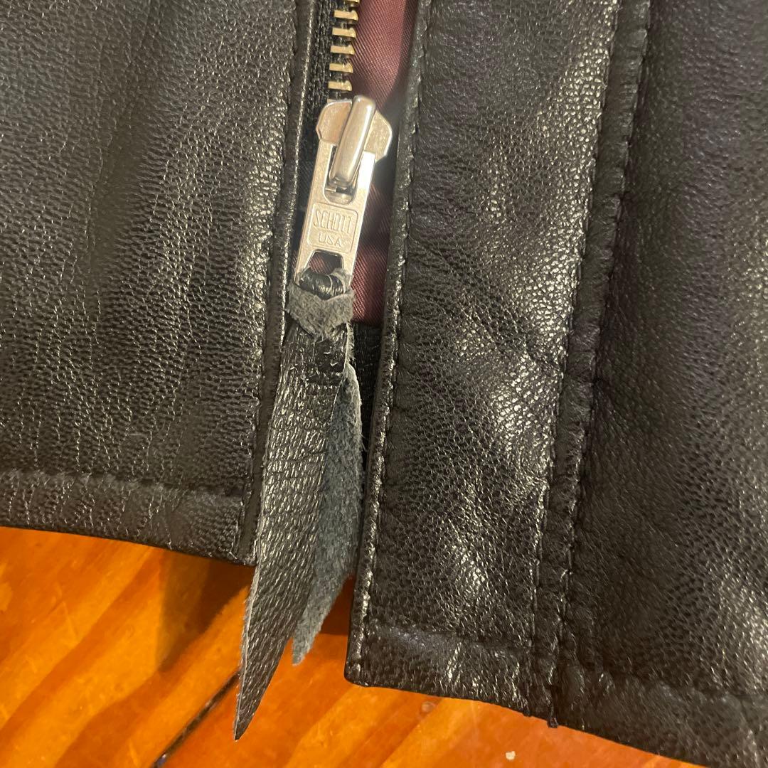 Schott シングルライダース　山羊革