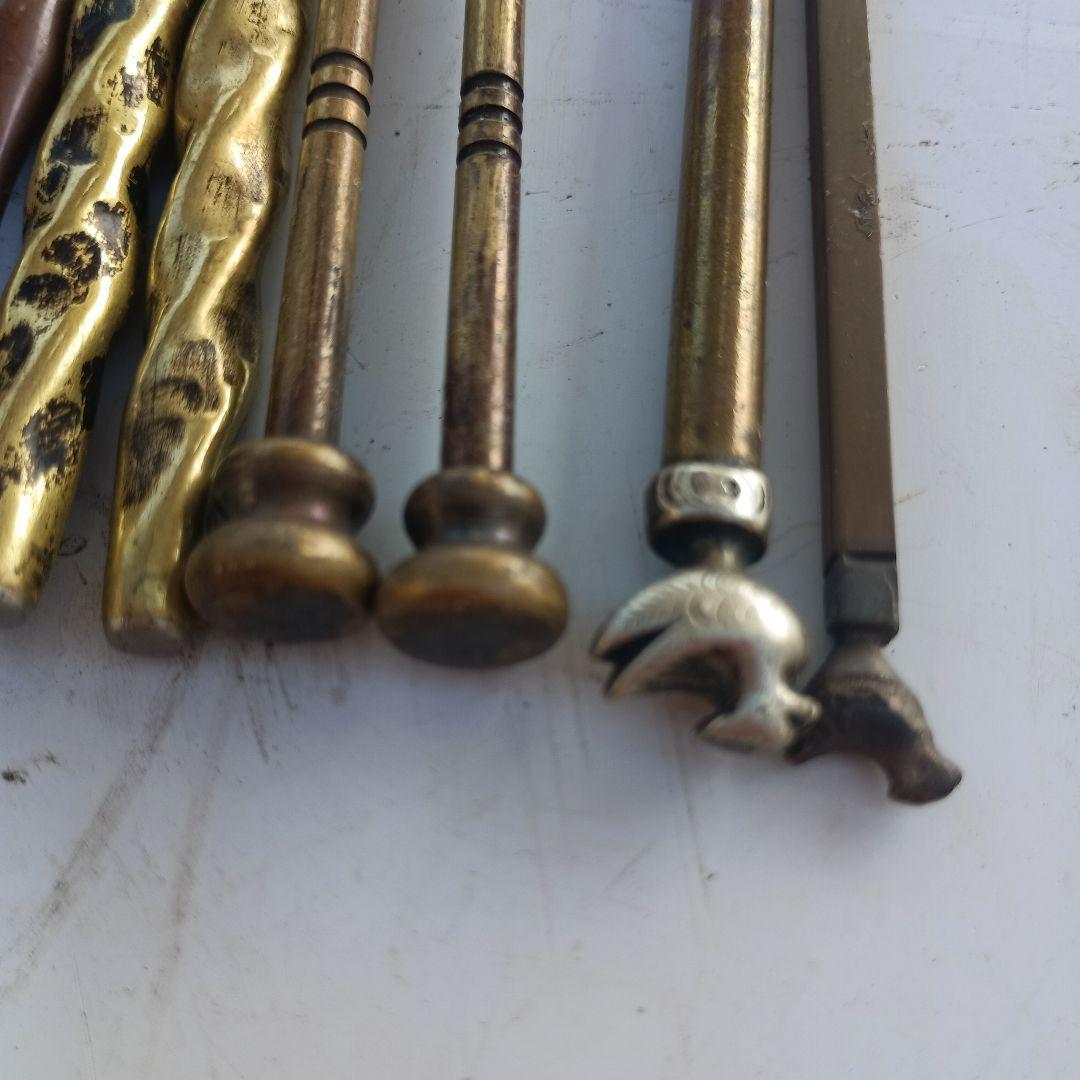 2007）火箸　四組＋半端/　火ばし　/茶道具　風炉　手あぶり　長火鉢